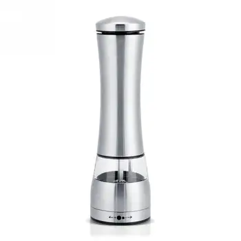 Stainless Steel Electric Salt & Pepper Mill Grinder Adjustable Coarseness Battery Operated Kitchen Accessories Pepper Grinder
Stainless Steel Electric Salt & Pepper Mill Grinder Adjustable Coarseness Battery Operated Kitchen Accessories Pepper Grinder