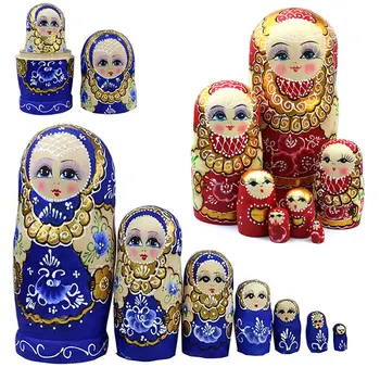 New 7pcs/set New Wooden Russian Nesting Dolls Braid Girl Toy Traditional Matryoshka Wishing Dolls for Birthday 88
New 7pcs/set New Wooden Russian Nesting Dolls Braid Girl Toy Traditional Matryoshka Wishing Dolls for Birthday 88