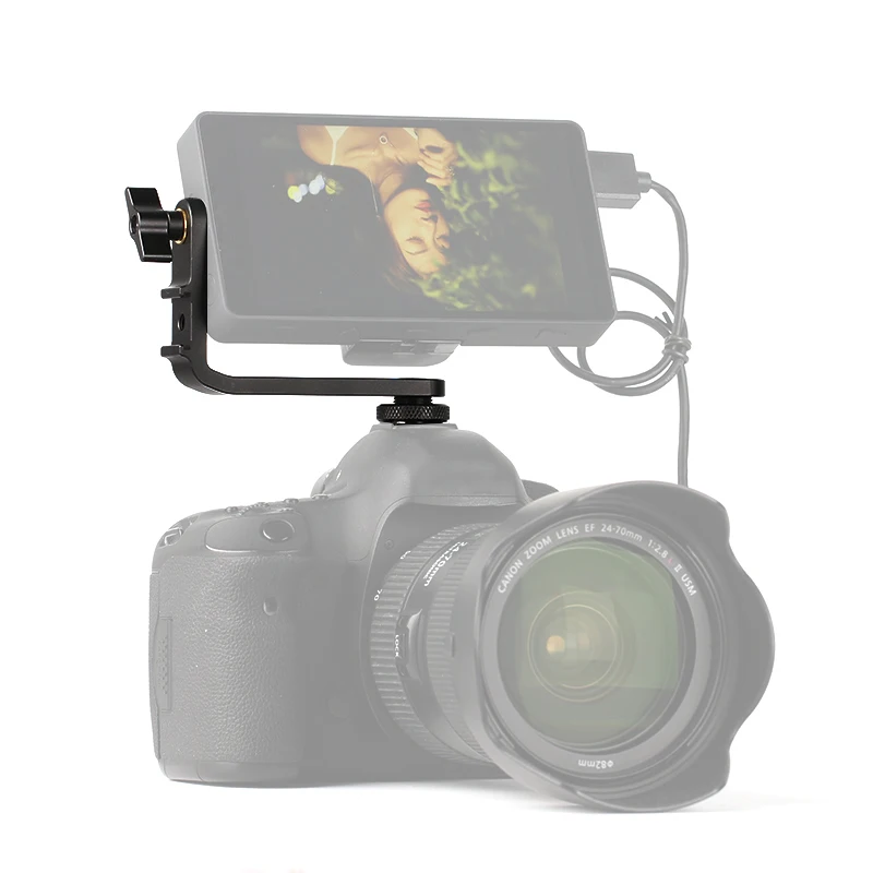 Camera 5.5 inch Monitor Tilt Arm L bracket Microphone stand holder with 1/4'' Mount to Hot Shoe handheld gimbal Accessories
Camera 5.5 inch Monitor Tilt Arm L bracket Microphone stand holder with 1/4'' Mount to Hot Shoe handheld gimbal Accessories