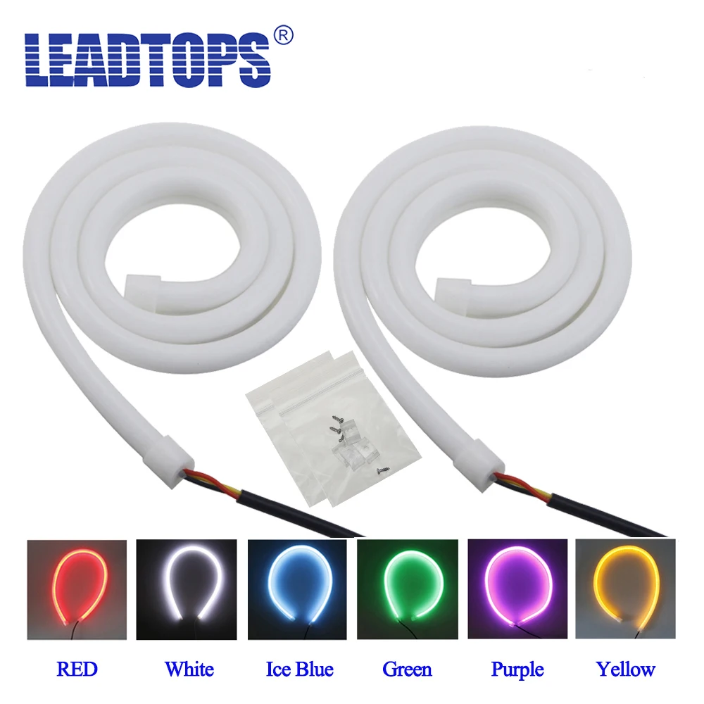 2pcs/Lot 85cm 2015 NEW universal flexible drl Dual color car LED daytime running light with turning single light
2pcs/Lot 85cm 2015 NEW universal flexible drl Dual color car LED daytime running light with turning single light