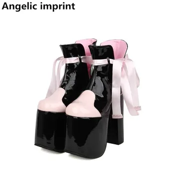 Angelic imprint mori girl lady sweet lolita Boots woman super high thin heels pumps Women princess dress party shoes 33-47 15cm
Angelic imprint mori girl lady sweet lolita Boots woman super high thin heels pumps Women princess dress party shoes 33-47 15cm