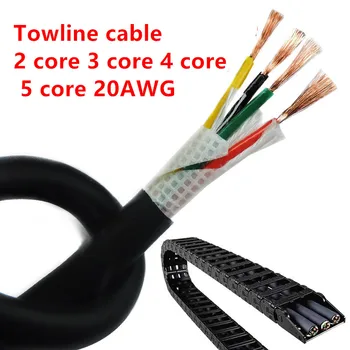 20AWG 2/3/4/5 core Towline cable 5m PVC flexible wire TRVV resistance to bending corrosion resistant copper wire
20AWG 2/3/4/5 core Towline cable 5m PVC flexible wire TRVV resistance to bending corrosion resistant copper wire
