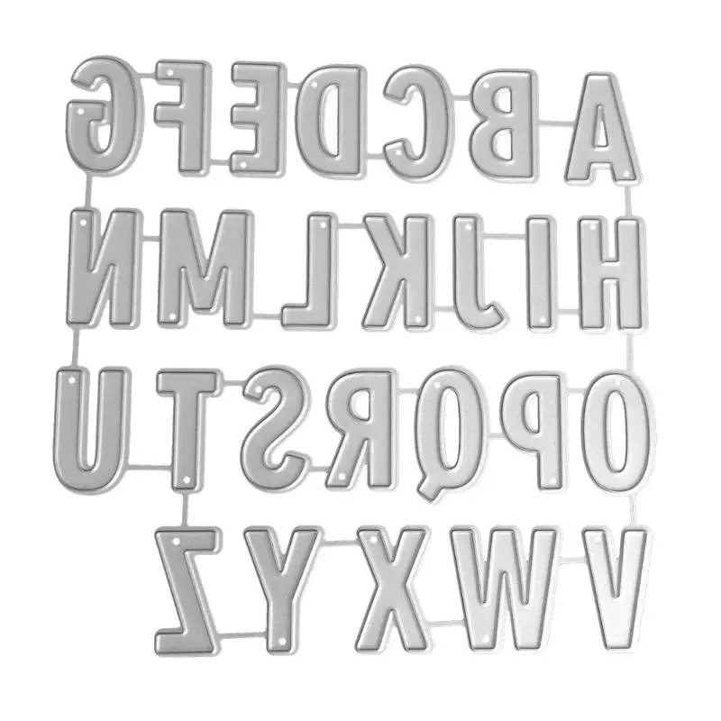 A-Z Letters Cutting Dies Metal Stencils for DIY Scrapbooking Photo Album Paper Card Making Embossing Dies Craft
A-Z Letters Cutting Dies Metal Stencils for DIY Scrapbooking Photo Album Paper Card Making Embossing Dies Craft