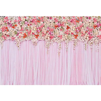 Pink Curtain Wall Wedding Floral Photography Backdrops Printed Red Blush Rose Blossoms Valentine's Day Party Booth Background
Pink Curtain Wall Wedding Floral Photography Backdrops Printed Red Blush Rose Blossoms Valentine's Day Party Booth Background