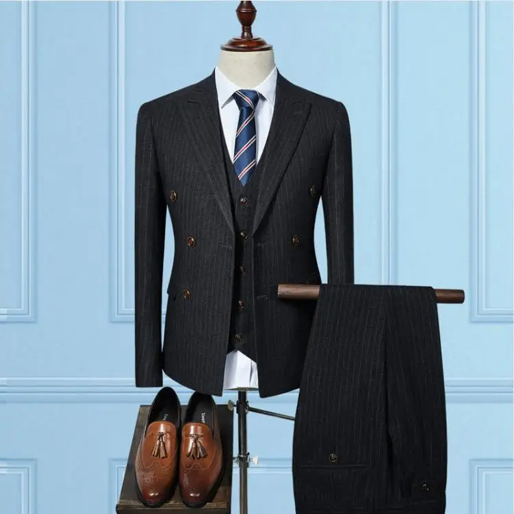 2019(Jacket+Vest+Pants)men Wedding suit Business Mens Formal Wear High quality men's casual suits terno masculino slim fit
2019(Jacket+Vest+Pants)men Wedding suit Business Mens Formal Wear High quality men's casual suits terno masculino slim fit