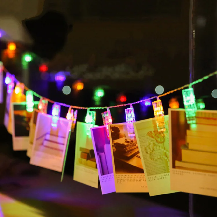 20 LED Photo Peg Clip Shape Hanging Pictures Fairy String Lights Battery Power MJJ88
20 LED Photo Peg Clip Shape Hanging Pictures Fairy String Lights Battery Power MJJ88