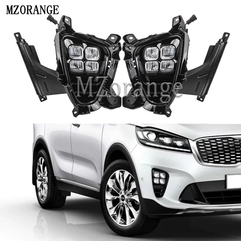 MZORANGE 1 Pair LED Daytime Running Light DRL Front Fog Lamp 4 Eyes Mode For Kia Sorento 2018 Driving Light With Frame
MZORANGE 1 Pair LED Daytime Running Light DRL Front Fog Lamp 4 Eyes Mode For Kia Sorento 2018 Driving Light With Frame