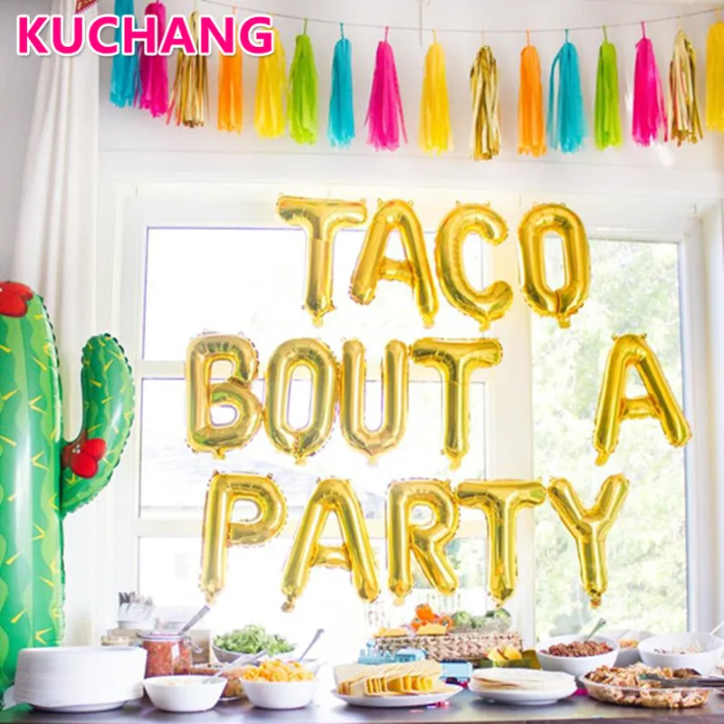 1 Set 16inch Rose Gold TACO BOUT A PARTY/BABY Love Foil Balloons Theme Baby Shower Baby Announcement Party Decorations Supplies
1 Set 16inch Rose Gold TACO BOUT A PARTY/BABY Love Foil Balloons Theme Baby Shower Baby Announcement Party Decorations Supplies