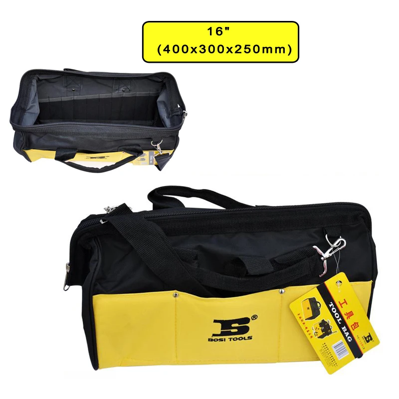 wholesale price BOSI brand new 16" (400x300x250mm) waterproof durable tool bag multi-purpose steel frame tools organizer
wholesale price BOSI brand new 16" (400x300x250mm) waterproof durable tool bag multi-purpose steel frame tools organizer