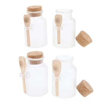 Refillable Seal Corks Bottles Vials with Wood Spoon Bath Salt Jars Cans 100g(2pcs)+200g(2pcs) - Cosmetic Powder Container Cans
Refillable Seal Corks Bottles Vials with Wood Spoon Bath Salt Jars Cans 100g(2pcs)+200g(2pcs) - Cosmetic Powder Container Cans
