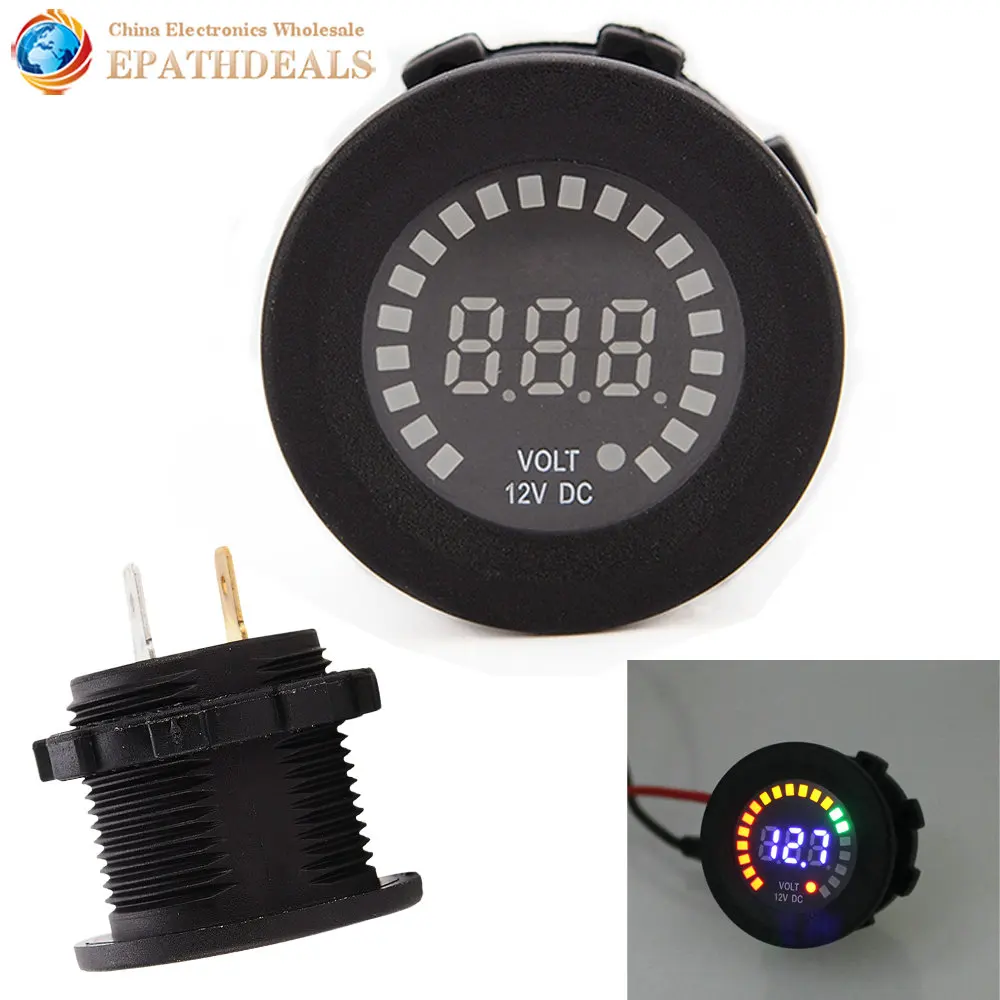 12V Universal LED Display Digital Car Voltmeter Socket Volt Voltage Meter Gauge Tester for Auto Motorcycle
12V Universal LED Display Digital Car Voltmeter Socket Volt Voltage Meter Gauge Tester for Auto Motorcycle