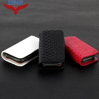Snakeskin Genuine Leather Car Key Case Holder Key Wallet Keychain Covers Zipper Key Case Bag For Jeep VW BMW Ford and so on
Snakeskin Genuine Leather Car Key Case Holder Key Wallet Keychain Covers Zipper Key Case Bag For Jeep VW BMW Ford and so on