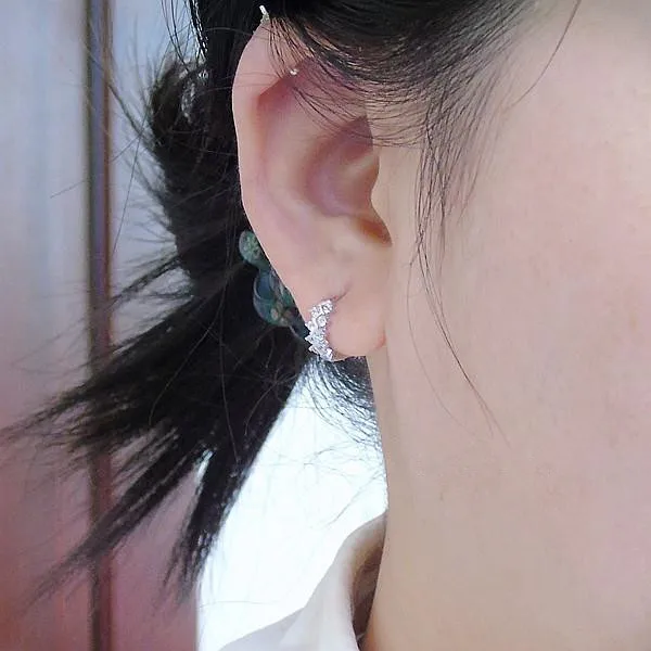 The new sterling silver earrings fine double zircon earrings deduction allergy delicate ladies hoop earrings inner diameter 9mm
The new sterling silver earrings fine double zircon earrings deduction allergy delicate ladies hoop earrings inner diameter 9mm