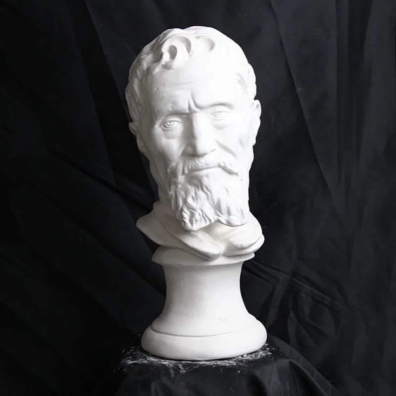 50cm Gypsum David Michelangelo Buonarroti Bust Statue Gypsum Powder Craftwork Home Decorations L2317
50cm Gypsum David Michelangelo Buonarroti Bust Statue Gypsum Powder Craftwork Home Decorations L2317