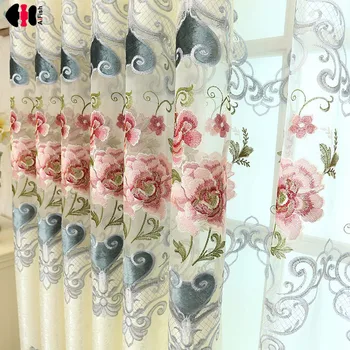 Beige European Sheer Curtains for Living Room Luxury Romantic Elegant Screening Tulle Delicate Embroidery Voile Panels M024C
Beige European Sheer Curtains for Living Room Luxury Romantic Elegant Screening Tulle Delicate Embroidery Voile Panels M024C