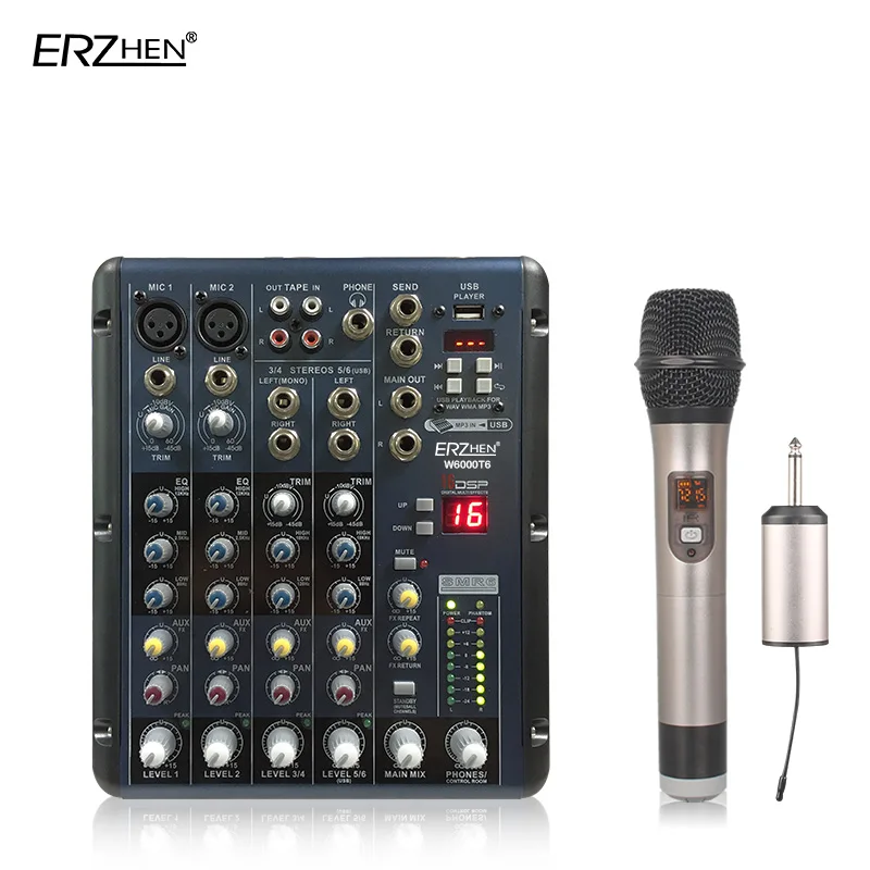 Audio Mixer Console W7000T6 Professional Mixer Audio Amplifier Sound Processor 8 Channel
Audio Mixer Console W7000T6 Professional Mixer Audio Amplifier Sound Processor 8 Channel