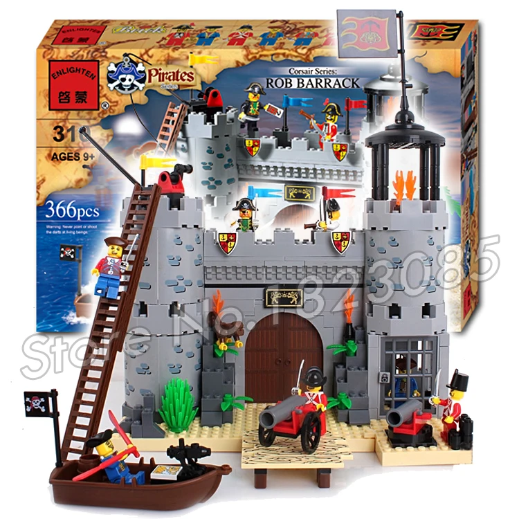 366pcs 2016 new Castle Series Pirates Robbery Barracks Model Building Blocks Sets DIY Toys Compatible With Lego
366pcs 2016 new Castle Series Pirates Robbery Barracks Model Building Blocks Sets DIY Toys Compatible With Lego