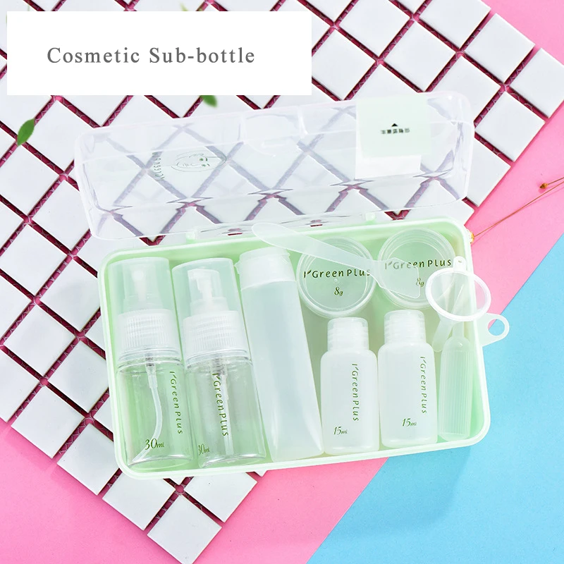 10 in 1 Portable Travel Cosmetic Bottle Set with Case Nordic Plastic Empty Sub-bottle Combo for Shampoo Conditioner Lotion Cream
10 in 1 Portable Travel Cosmetic Bottle Set with Case Nordic Plastic Empty Sub-bottle Combo for Shampoo Conditioner Lotion Cream