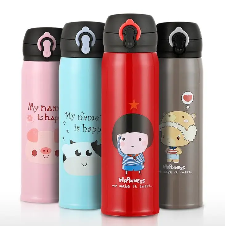 school student Cartoon Thermos Cup Bullet 304 Stainless Steel Bottle 500ml Vacuum Flask
school student Cartoon Thermos Cup Bullet 304 Stainless Steel Bottle 500ml Vacuum Flask