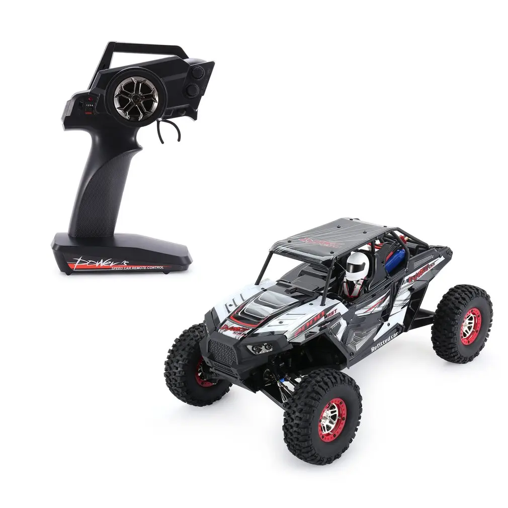40CM RC Cars 10428-B2 1/10 2.4G 4WD Electric Rock Climbing Crawler RC Car Desert Truck Off-Road Buggy Vehicle with LED Light RTR
40CM RC Cars 10428-B2 1/10 2.4G 4WD Electric Rock Climbing Crawler RC Car Desert Truck Off-Road Buggy Vehicle with LED Light RTR
