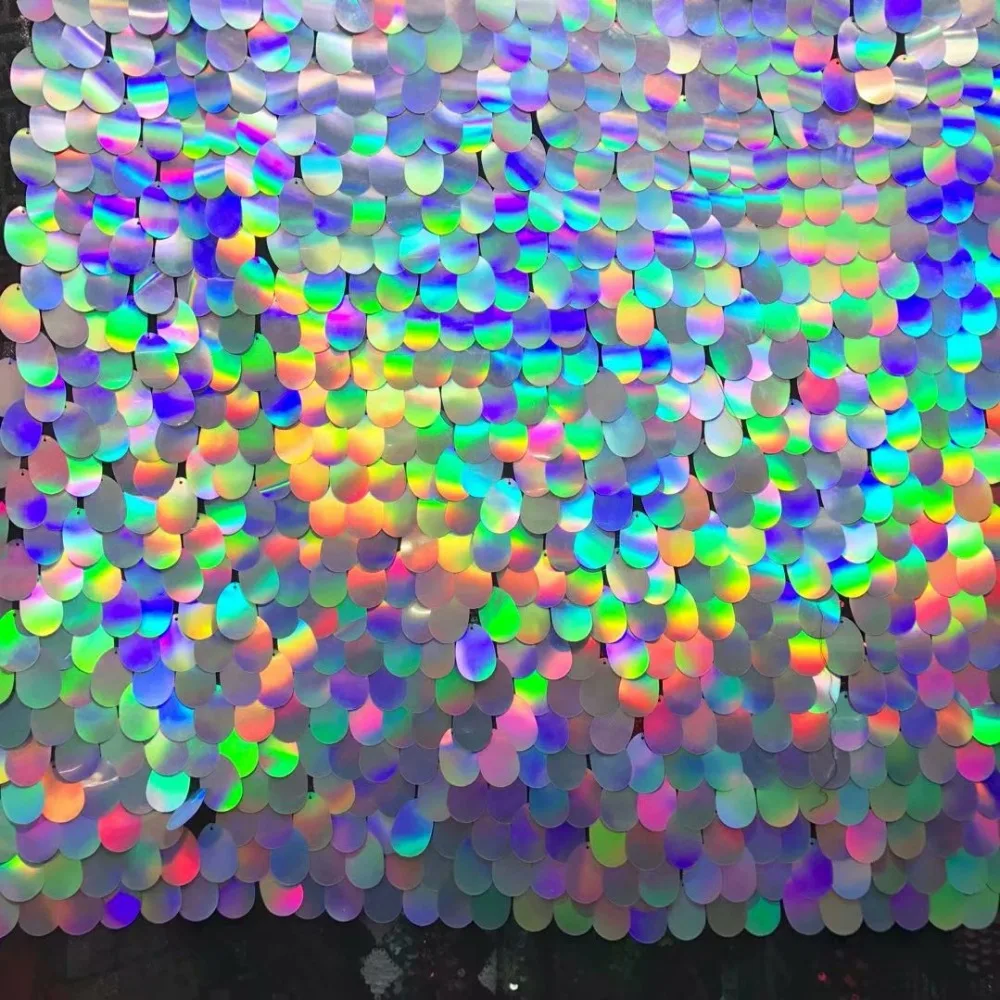 New Rainbow Silver Symphony Laser Super Large Melon Sequin Lace Gradient Clothing Shoot Anchor Wedding Background cloth Fabric
New Rainbow Silver Symphony Laser Super Large Melon Sequin Lace Gradient Clothing Shoot Anchor Wedding Background cloth Fabric