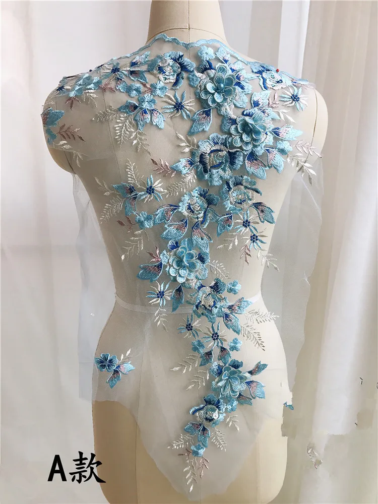 3D Blue Flower Embroidery Beads Applique For Evening Dress Sew On Clothing Patch Lace Fabrics Accessories Decoration Material
3D Blue Flower Embroidery Beads Applique For Evening Dress Sew On Clothing Patch Lace Fabrics Accessories Decoration Material