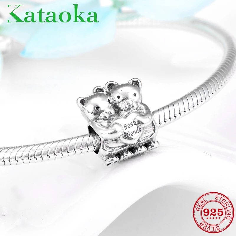 Fashion friendship little Bears hug each other beads 925 Sterling Silver Fit Original Pandora Charms Bracelets Jewelry making
Fashion friendship little Bears hug each other beads 925 Sterling Silver Fit Original Pandora Charms Bracelets Jewelry making