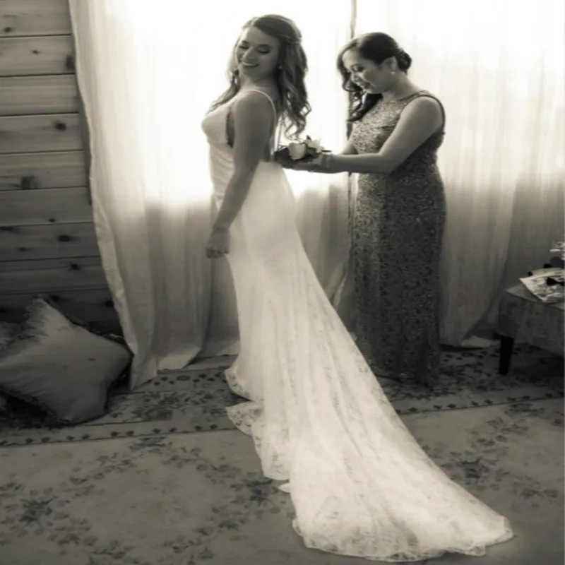 Summer Lace Boho Wedding Dresses Spaghetti Straps Mermaid Sexy Backless Beach Wedding Dress Plus Size Women Civil Bridal Gowns
Summer Lace Boho Wedding Dresses Spaghetti Straps Mermaid Sexy Backless Beach Wedding Dress Plus Size Women Civil Bridal Gowns