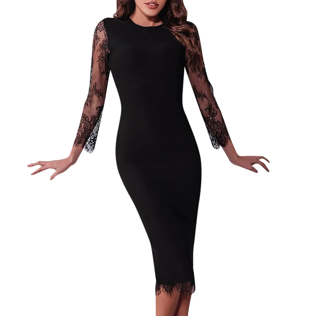 Plus Size Summer Party Dress 2019 Sexy Bodycon Lace Dress Women Vintage Korean Dresses Elegant Black Long Sleeve Women Dress
Plus Size Summer Party Dress 2019 Sexy Bodycon Lace Dress Women Vintage Korean Dresses Elegant Black Long Sleeve Women Dress