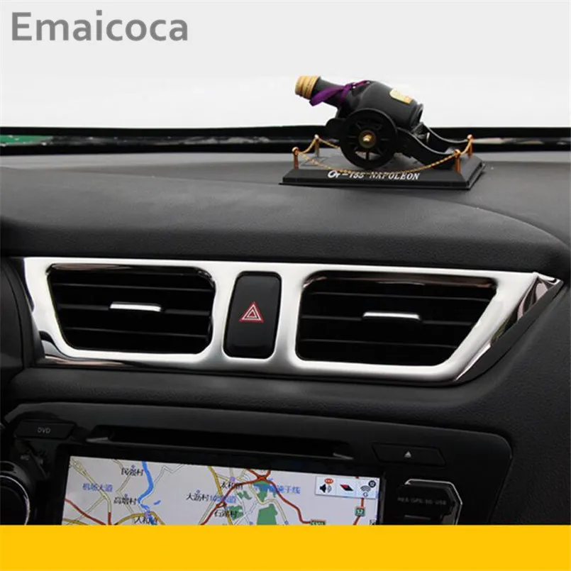 Emaicoca Stainless steel Center console Air vent decoration sticker case For Kia K2 Rio 2011-2016 Car-styling auto accessories
Emaicoca Stainless steel Center console Air vent decoration sticker case For Kia K2 Rio 2011-2016 Car-styling auto accessories