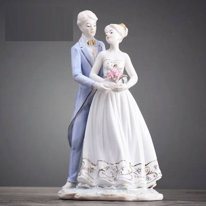 Couple Figure Sculpture Ceramic Nobility Statue Lovers Arts Ceramic Crafts Home Ornaments Art Wedding Gift L3175
Couple Figure Sculpture Ceramic Nobility Statue Lovers Arts Ceramic Crafts Home Ornaments Art Wedding Gift L3175