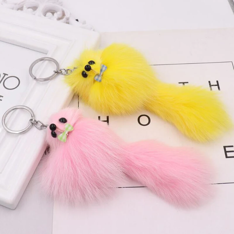10pcs/lot Women Keychains Fashion Jewelry Fox Hair Plush Ball Key Ring Party Favors For Girls Bag Decorations
10pcs/lot Women Keychains Fashion Jewelry Fox Hair Plush Ball Key Ring Party Favors For Girls Bag Decorations