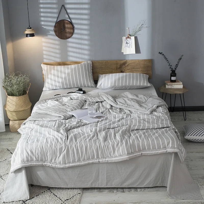 100% microfiber fabric quilts/comforter Plaid stripe element quilt for Spring and autumn
100% microfiber fabric quilts/comforter Plaid stripe element quilt for Spring and autumn