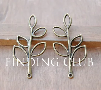 Zinc Alloy Charms 30 pcs 2 Colors Filigree Leaf Branch Charm Connector Metal Bracelet Necklace Jewelry Findings A260/A261
Zinc Alloy Charms 30 pcs 2 Colors Filigree Leaf Branch Charm Connector Metal Bracelet Necklace Jewelry Findings A260/A261