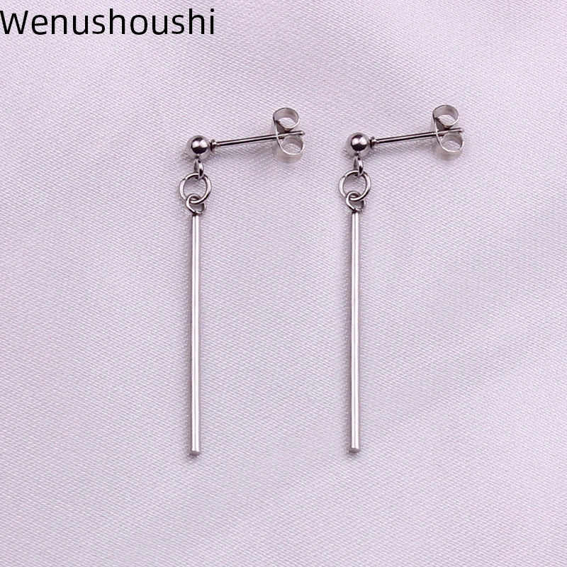 Stainless steel small bar stud earrings for women aretes de mujer girls gifts brincos para as mulheres di056
Stainless steel small bar stud earrings for women aretes de mujer girls gifts brincos para as mulheres di056
