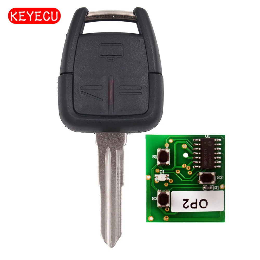 Keyecu Remote Key 3 Button 433MHz + New Remote & Transponder ID40 for Vauxhall Opel Vectra Zafira GM# 24424728
Keyecu Remote Key 3 Button 433MHz + New Remote & Transponder ID40 for Vauxhall Opel Vectra Zafira GM# 24424728