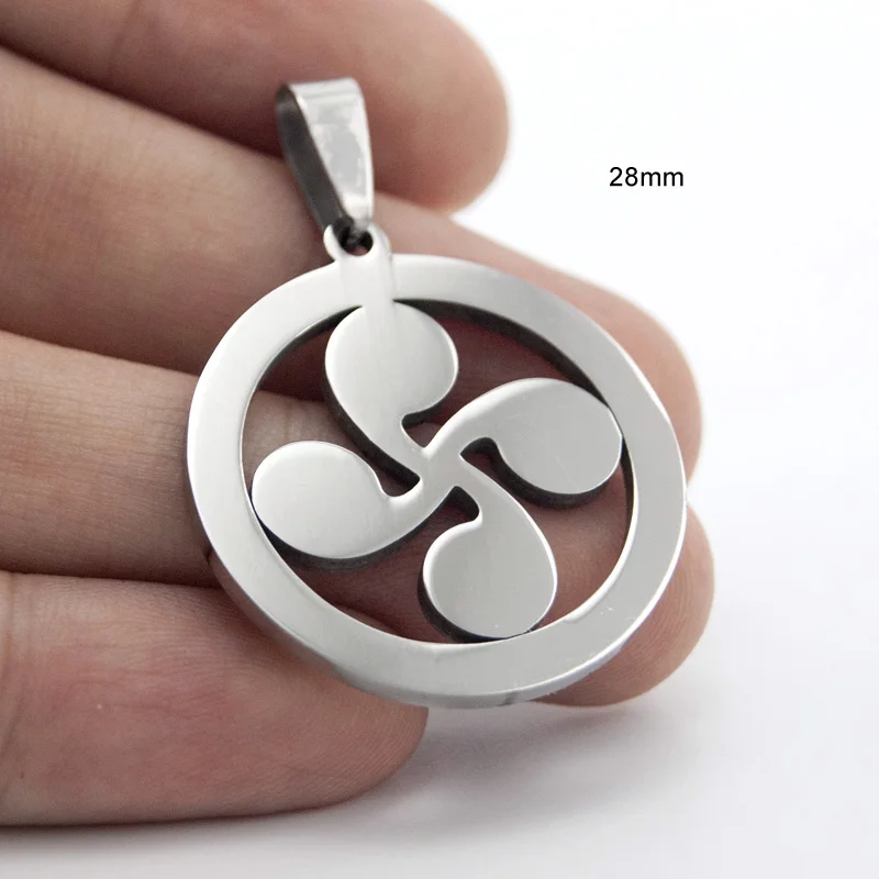 Stainless Steel Lauburu Basque Cross Pendants Round Four H Charm Polished for DIY Jewelry Making Wholesale 10pcs
Stainless Steel Lauburu Basque Cross Pendants Round Four H Charm Polished for DIY Jewelry Making Wholesale 10pcs