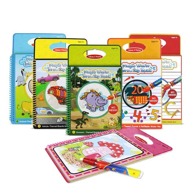 6 Types Magic Water Drawing Doodle Book & Magic Pen Coloring Painting Drawing Board Early Educational Toys Birthday Gift for Kid
6 Types Magic Water Drawing Doodle Book & Magic Pen Coloring Painting Drawing Board Early Educational Toys Birthday Gift for Kid