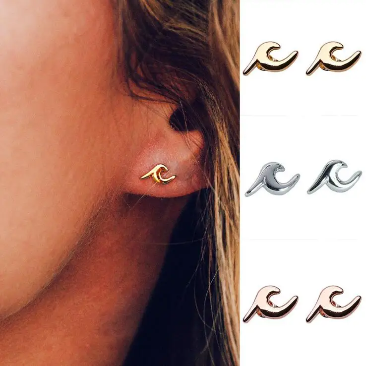 New Simple Geometric Small Wave Shape Stud Earrings Free Shipping Tiny Gifts Unisex Ear Jewelry B-1061
New Simple Geometric Small Wave Shape Stud Earrings Free Shipping Tiny Gifts Unisex Ear Jewelry B-1061