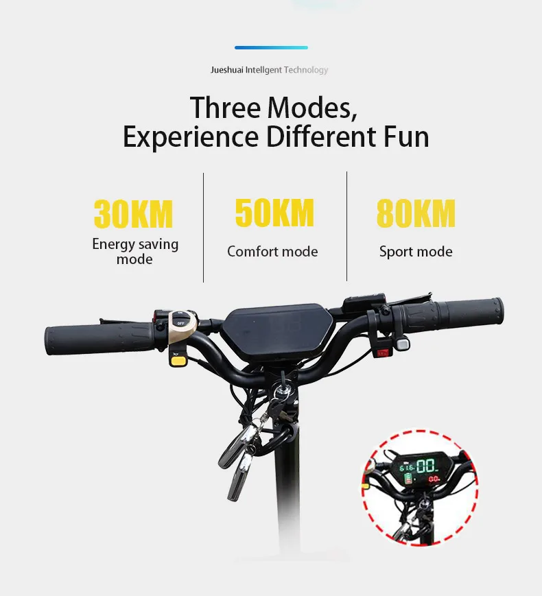 Best 11 inch Off Road Electric Scooter Adult 60V 3200W Strong Powerful New Foldable Electric Bicycle Fold Hoverboad Bike E Scooter 9