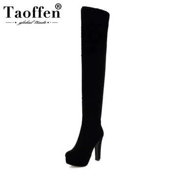 Taoffen Faux Suede Spike High Heel Over Knee Boots Thigh High Platform Side Zipper Boots Women'S Winter Shoes Boot Size 33-43
Taoffen Faux Suede Spike High Heel Over Knee Boots Thigh High Platform Side Zipper Boots Women'S Winter Shoes Boot Size 33-43