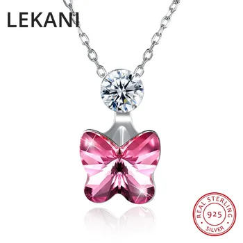 LEKANI Crystals From SWAROVSKI Cute Butterfly Necklaces Pendant For Women Girls Gold Plated S925 Silver Christmas Fine Jewelry
LEKANI Crystals From SWAROVSKI Cute Butterfly Necklaces Pendant For Women Girls Gold Plated S925 Silver Christmas Fine Jewelry