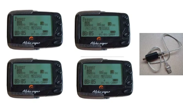 Free shipping! Pocsag pager, 4pc alpha pager, frequency 137-930Mhz, 1pc USB port ID programble cable, wireless pagers
Free shipping! Pocsag pager, 4pc alpha pager, frequency 137-930Mhz, 1pc USB port ID programble cable, wireless pagers