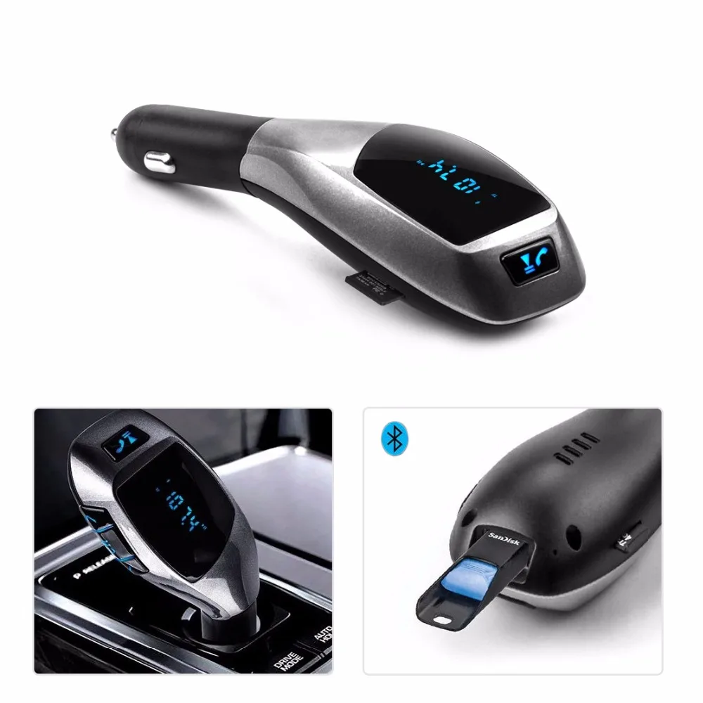 DWCX Car Wireless Bluetooth X5 Car LCD MP3 Player FM Transmitter Radio Adapter Handfree Music Player USB Charging For Audi Kia
DWCX Car Wireless Bluetooth X5 Car LCD MP3 Player FM Transmitter Radio Adapter Handfree Music Player USB Charging For Audi Kia