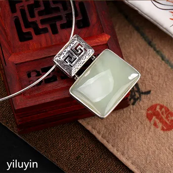 KJJEAXCMY Fine jewelry S990 pure silver peacock peacock hollowed mosaic jade blue sand stone Hong Kong Jade Pendant
KJJEAXCMY Fine jewelry S990 pure silver peacock peacock hollowed mosaic jade blue sand stone Hong Kong Jade Pendant