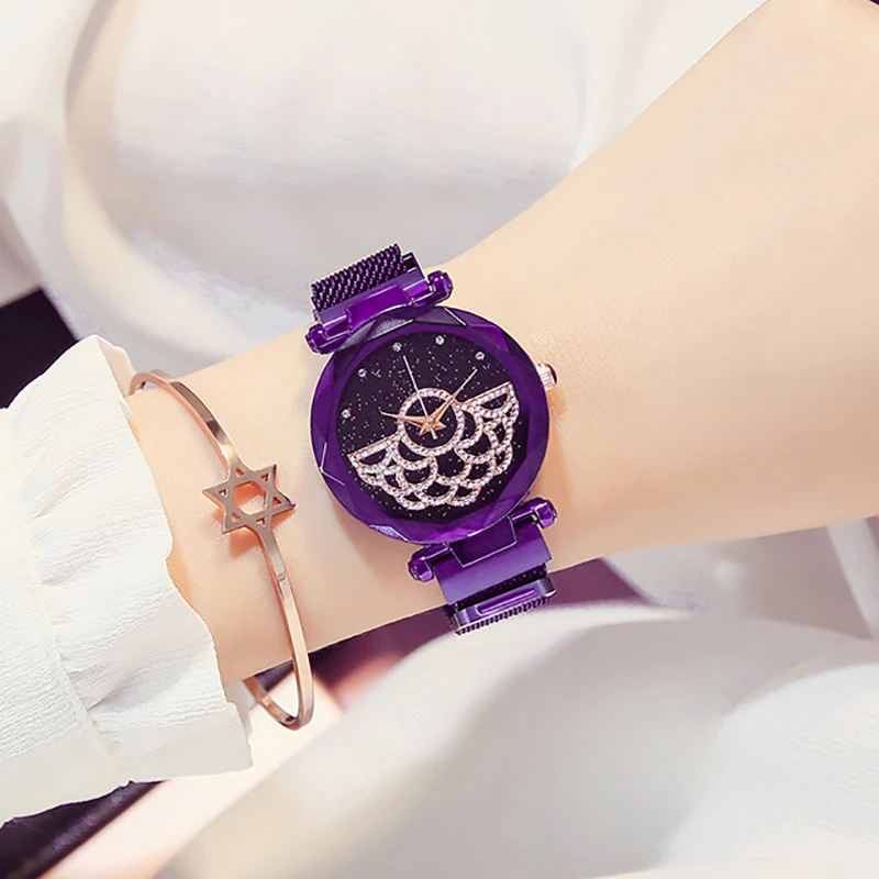 Flower Women Watches 2019 Hot Luxury Starry Sky Ladies Wristwatches Steel Mesh Magnetic Watches Bayan Kol Saati Dropshipping
Flower Women Watches 2019 Hot Luxury Starry Sky Ladies Wristwatches Steel Mesh Magnetic Watches Bayan Kol Saati Dropshipping
