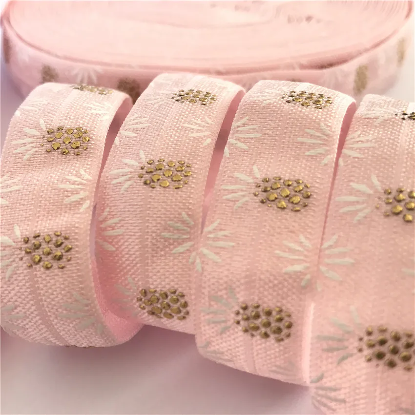 5Y 16mm Pineapple Print Pink Fold Over Elastic Ribbon for Hand sewing Underwear of Latin Dance
5Y 16mm Pineapple Print Pink Fold Over Elastic Ribbon for Hand sewing Underwear of Latin Dance