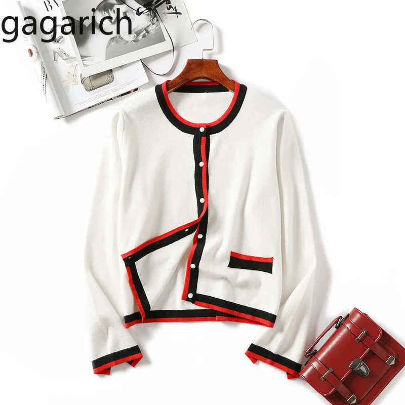 Gagarich Women Sweater 2019 Autumn New Simple O-neck Knitted Female Cardigan Contrast Color Korean Casual Blusas Mujer De Moda
Gagarich Women Sweater 2019 Autumn New Simple O-neck Knitted Female Cardigan Contrast Color Korean Casual Blusas Mujer De Moda