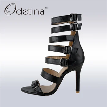 Odetina 2019 Fashion Women Gladiator Sandals High Heels Buckle Ankle Strap Peep Toe Thin Heel Summer Party Shoes Big Size 32-46
Odetina 2019 Fashion Women Gladiator Sandals High Heels Buckle Ankle Strap Peep Toe Thin Heel Summer Party Shoes Big Size 32-46