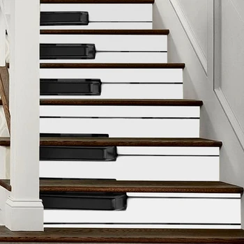 6pcs/set Piano Shaped Wall Stickers Self Adhesive Tiles Floor Stickers Decal Mural Peel And Stick Stair PVC Stickers Home Decor
6pcs/set Piano Shaped Wall Stickers Self Adhesive Tiles Floor Stickers Decal Mural Peel And Stick Stair PVC Stickers Home Decor